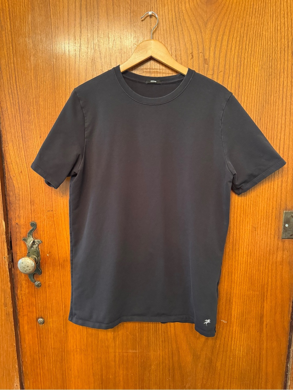 SENE Studio Premium Crewneck Tee - Black - Size L (Peruvian Cotton Blend)